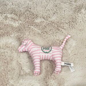 PINK Victoria's Secret Striped Plush Dog